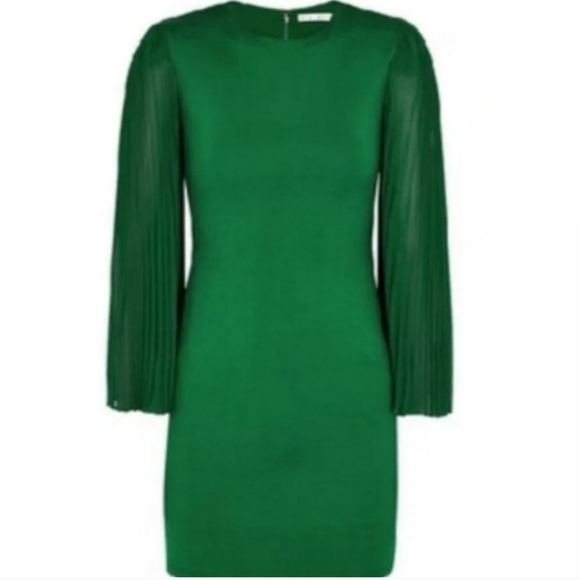 Alice + Olivia Zaya Pleated Stretch Mini  DRESS SIZE 6 NWT $395 - Picture 15 of 16